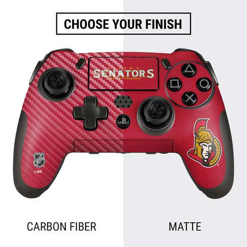 NHL Ottawa Senators Distressed PlayStation Scuf Vantage 2 Controller Skin