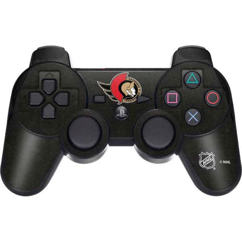 NHL Ottawa Senators Distressed PS3 Dual Shock wireless controller Skin