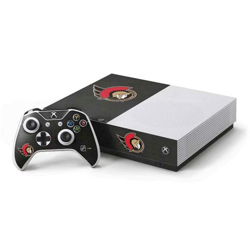 NHL Ottawa Senators Distressed Xbox One S All-Digital Edition Bundle Skin