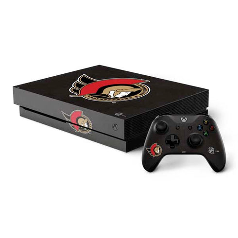 NHL Ottawa Senators Distressed Xbox One X Bundle Skin