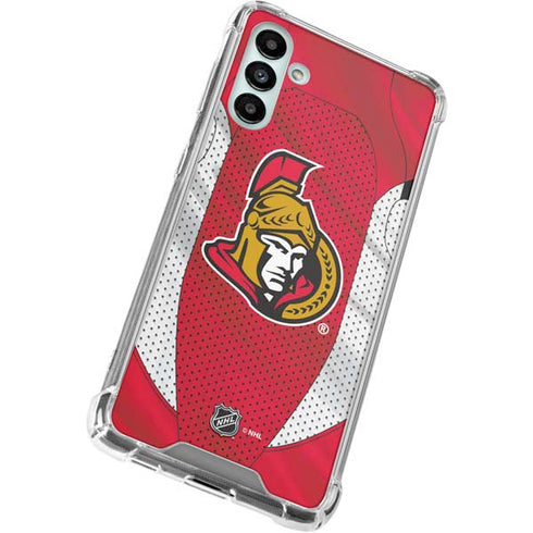NHL Ottawa Senators Home Jersey Galaxy A13 5G Clear Case
