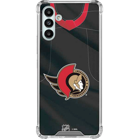 NHL Ottawa Senators Home Jersey Galaxy A13 5G Clear Case