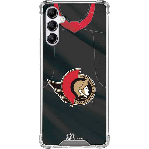 NHL Ottawa Senators Home Jersey Galaxy A14 5G Clear Case