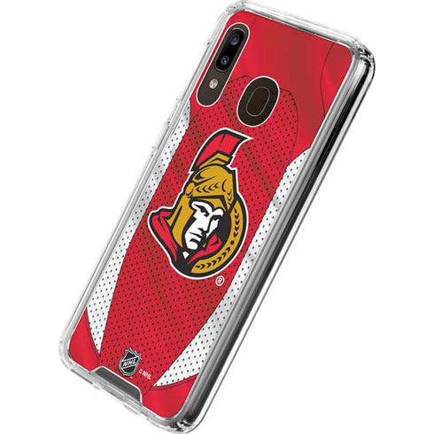 NHL Ottawa Senators Home Jersey Galaxy A30 Clear Case