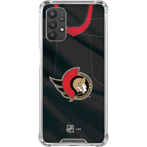 NHL Ottawa Senators Home Jersey Galaxy A32 5G Clear Case
