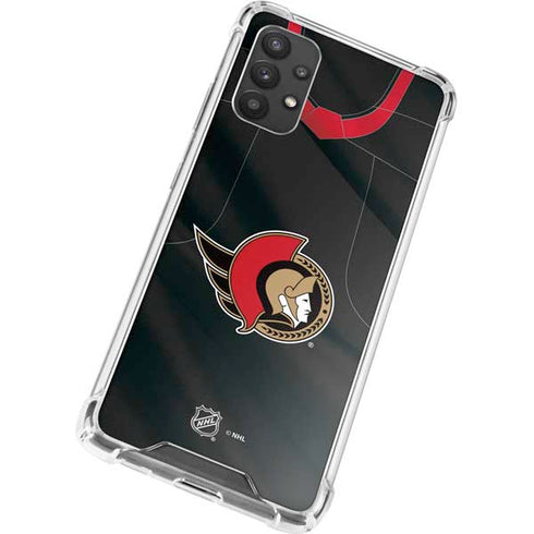NHL Ottawa Senators Home Jersey Galaxy A32 5G Clear Case