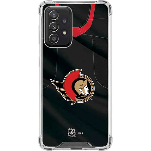 NHL Ottawa Senators Home Jersey Galaxy A52 5G Clear Case