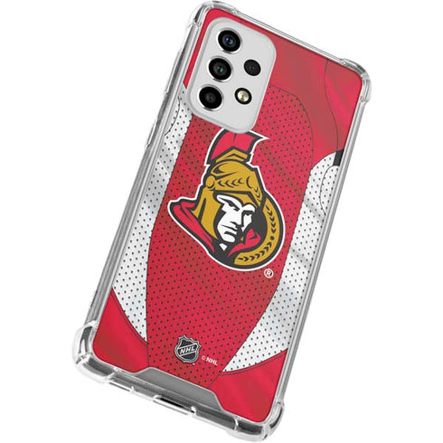 NHL Ottawa Senators Home Jersey Galaxy A53 5G Clear Case
