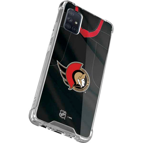 NHL Ottawa Senators Home Jersey Galaxy A71 5G Clear Case