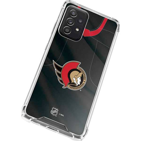 NHL Ottawa Senators Home Jersey Galaxy A72 5G Clear Case