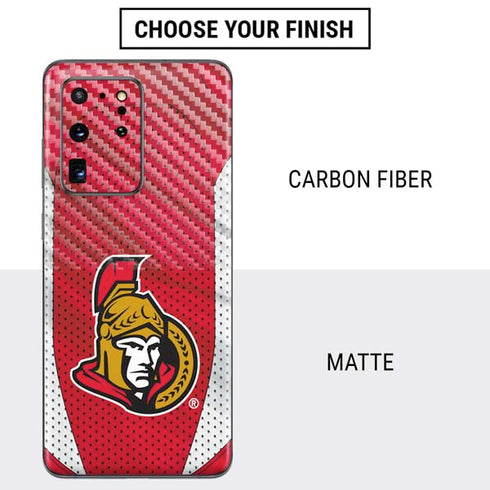 NHL Ottawa Senators Home Jersey Galaxy S20 Ultra 5G Skin