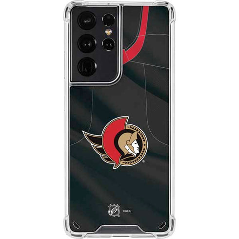 NHL Ottawa Senators Home Jersey Galaxy S21 Ultra 5G Clear Case