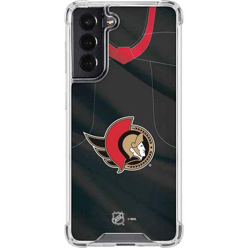 NHL Ottawa Senators Home Jersey Galaxy S22 Clear Case
