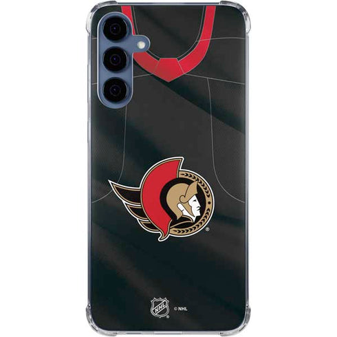 NHL Ottawa Senators Home Jersey Galaxy S24 Clear Case