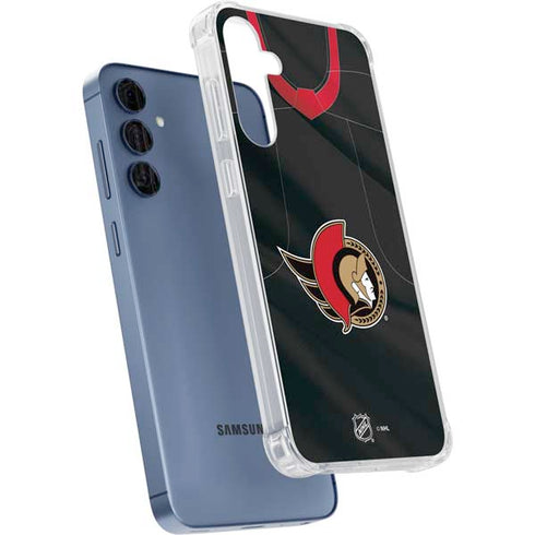 NHL Ottawa Senators Home Jersey Galaxy S24 Clear Case