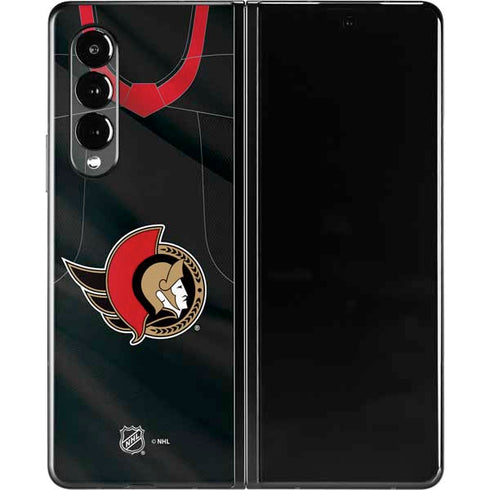 NHL Ottawa Senators Home Jersey Galaxy Z Fold3 5G Skin