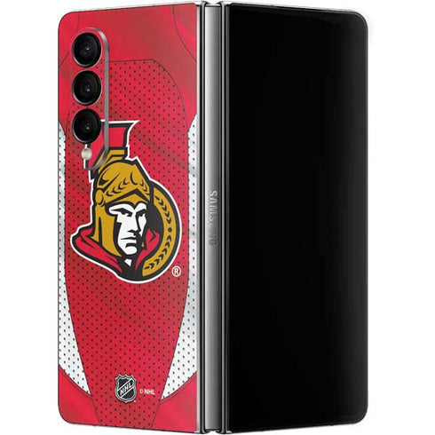 NHL Ottawa Senators Home Jersey Galaxy Z Fold4 5G Skin