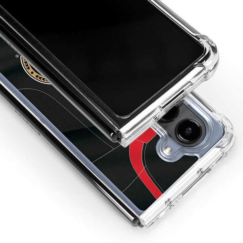 NHL Ottawa Senators Home Jersey Galaxy Z Fold5 5G Clear Case