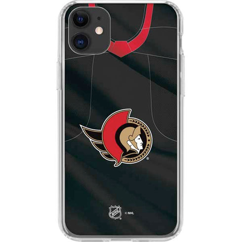 NHL Ottawa Senators Home Jersey iPhone 11 Clear Case