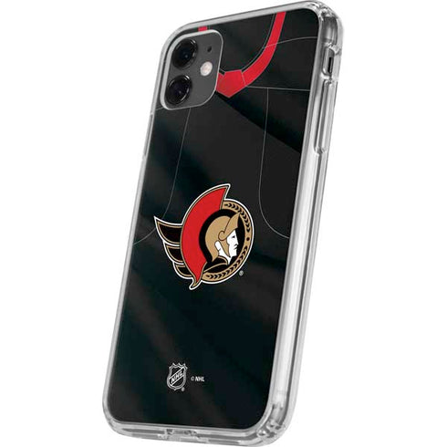 NHL Ottawa Senators Home Jersey iPhone 11 Clear Case
