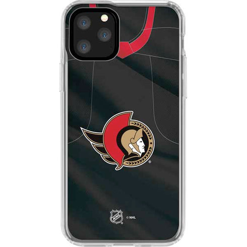 NHL Ottawa Senators Home Jersey iPhone 11 Pro Clear Case