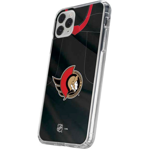 NHL Ottawa Senators Home Jersey iPhone 11 Pro Clear Case