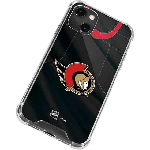 NHL Ottawa Senators Home Jersey iPhone 13 Mini Clear Case