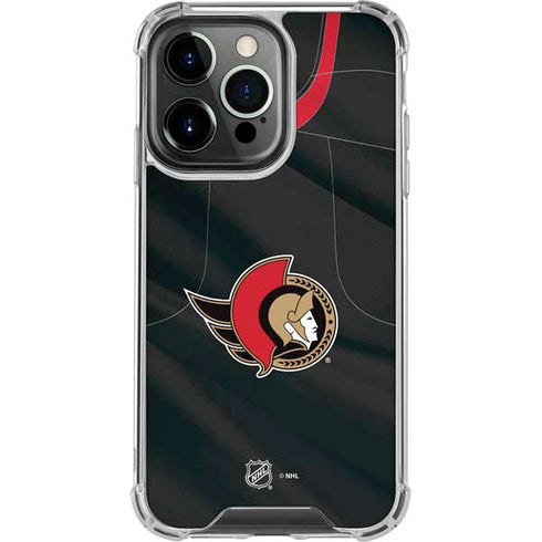 NHL Ottawa Senators Home Jersey iPhone 13 Pro Clear Case