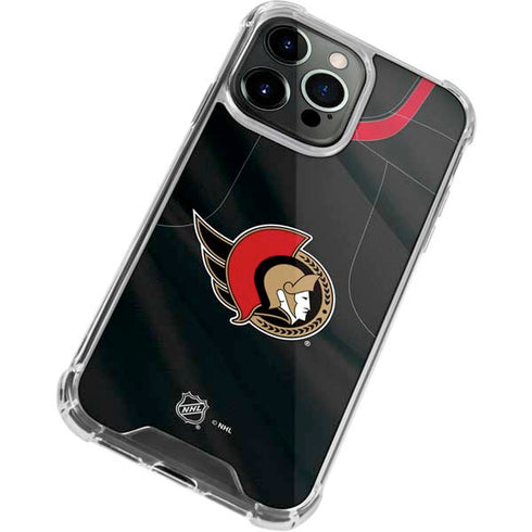 NHL Ottawa Senators Home Jersey iPhone 13 Pro Clear Case