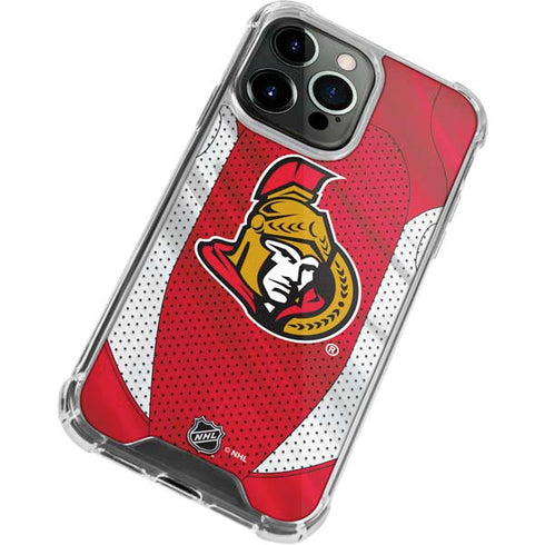 NHL Ottawa Senators Home Jersey iPhone 13 Pro Max Clear Case