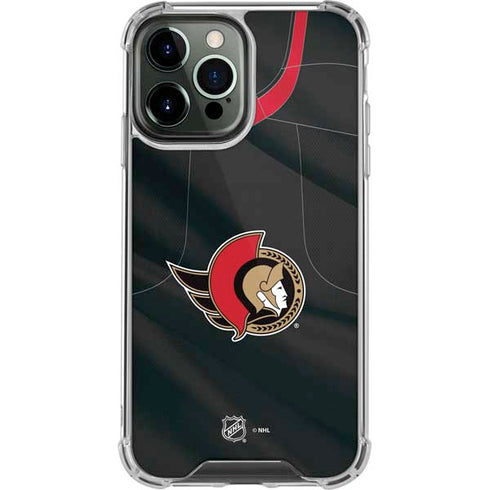 NHL Ottawa Senators Home Jersey iPhone 13 Pro Max Clear Case