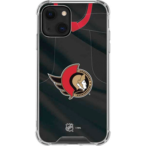 NHL Ottawa Senators Home Jersey iPhone 14 Plus Clear Case