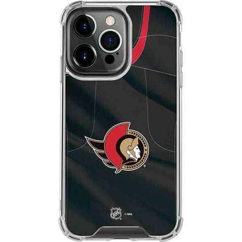 NHL Ottawa Senators Home Jersey iPhone 14 Pro Clear Case