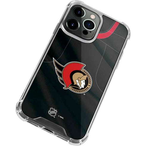 NHL Ottawa Senators Home Jersey iPhone 14 Pro Clear Case