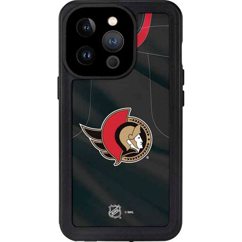 NHL Ottawa Senators Home Jersey iPhone 14 Pro Waterproof Case