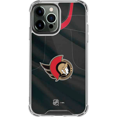 NHL Ottawa Senators Home Jersey iPhone 15 Pro Max Clear Case