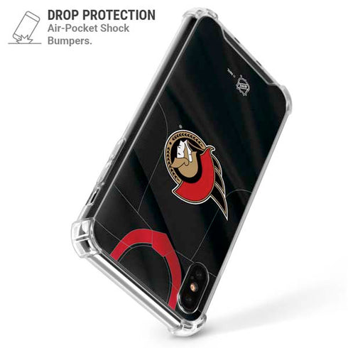 NHL Ottawa Senators Home Jersey iPhone XS Max Clear Case