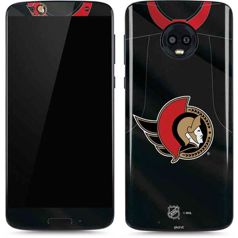 NHL Ottawa Senators Home Jersey Moto G6 Skin
