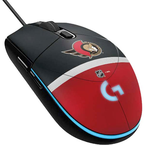 NHL Ottawa Senators Jersey G203 Prodigy RGB Wired Gaming Mouse Skin
