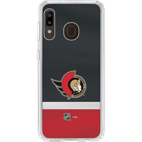 NHL Ottawa Senators Jersey Galaxy A20 Clear Case