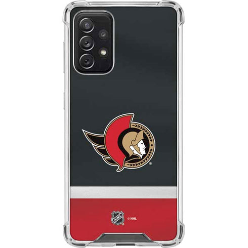NHL Ottawa Senators Jersey Galaxy A72 5G Clear Case