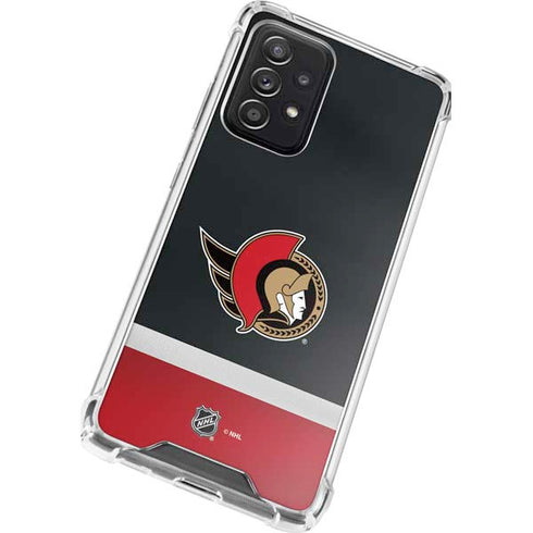 NHL Ottawa Senators Jersey Galaxy A72 5G Clear Case