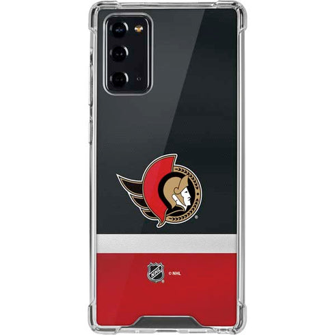 NHL Ottawa Senators Jersey Galaxy Note20 5G Clear Case