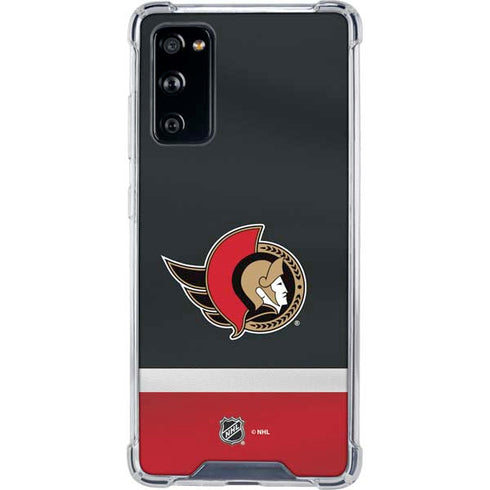 NHL Ottawa Senators Jersey Galaxy S20 FE Clear Case