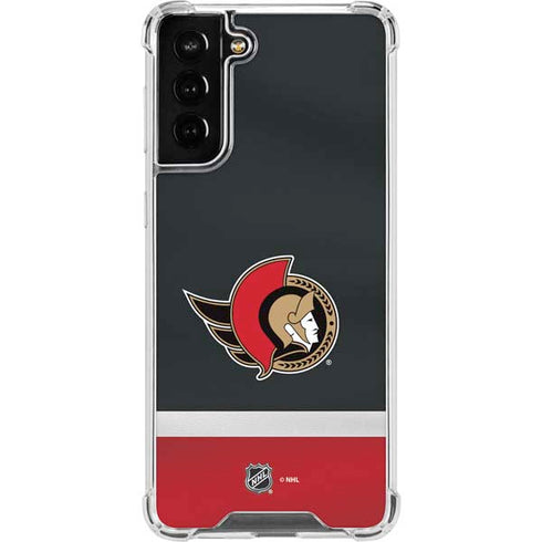 NHL Ottawa Senators Jersey Galaxy S21 FE Clear Case