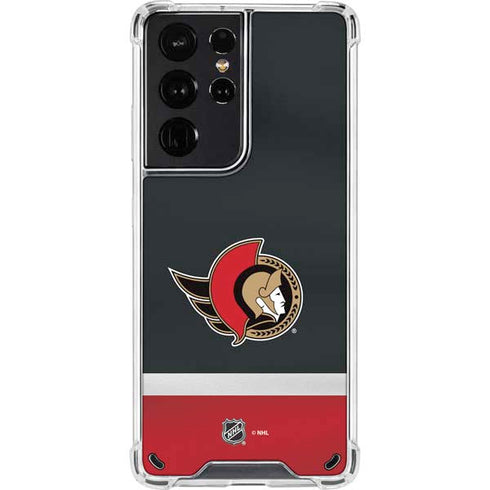 NHL Ottawa Senators Jersey Galaxy S21 Ultra 5G Clear Case