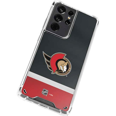NHL Ottawa Senators Jersey Galaxy S21 Ultra 5G Clear Case