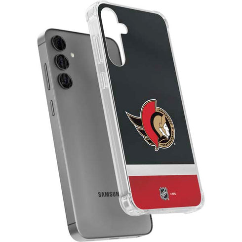 NHL Ottawa Senators Jersey Galaxy S24 Plus Clear Case