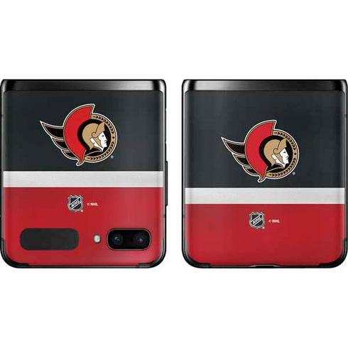 NHL Ottawa Senators Jersey Galaxy Z Flip Skin