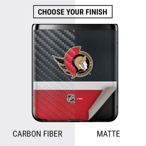 NHL Ottawa Senators Jersey Galaxy Z Flip Skin